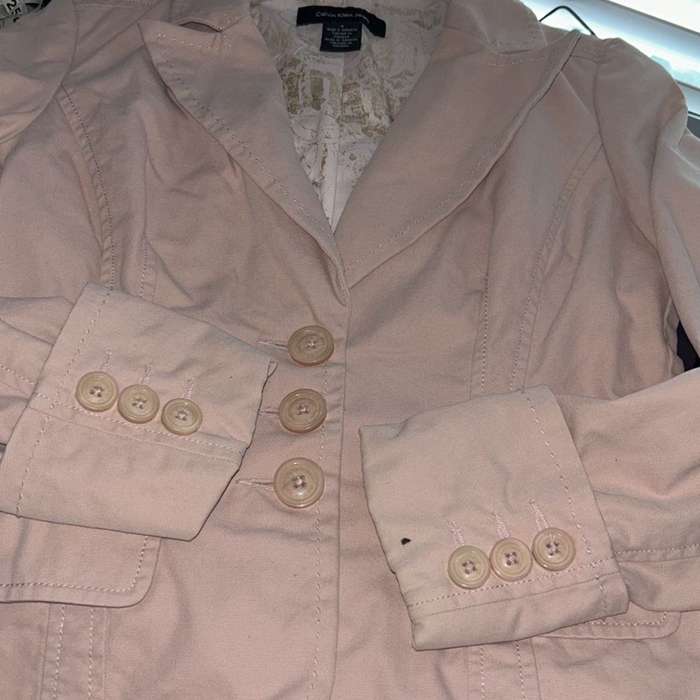 Calvin Klein Pink Button Jacket - image 8